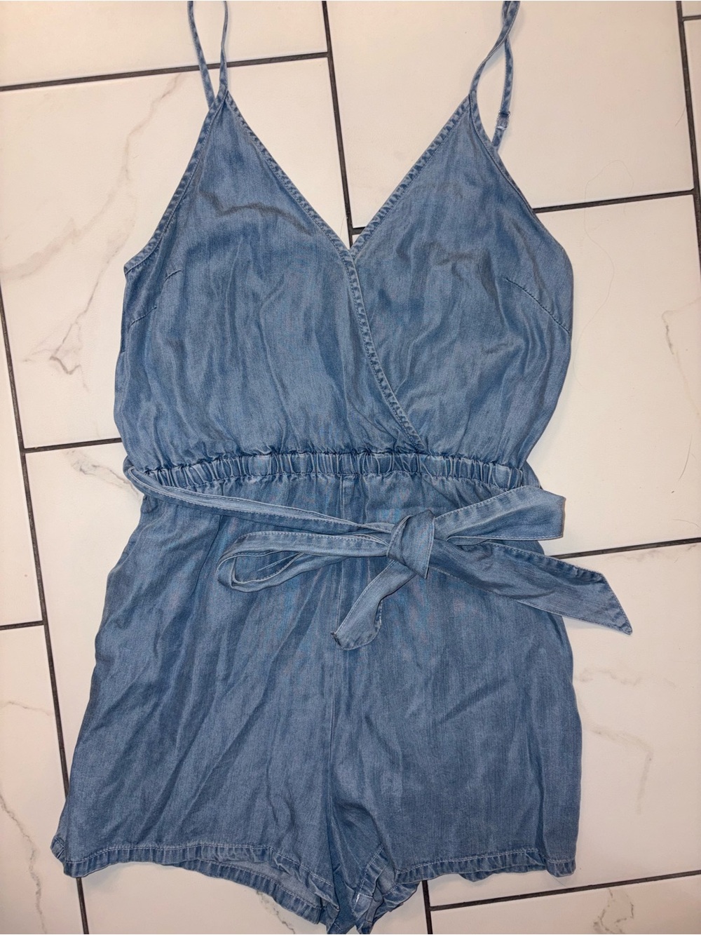 Lulu’s One-Piece Chambray Romper